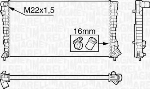 Magneti Marelli 350213118500 - Radiators, Motora dzesēšanas sistēma www.autospares.lv