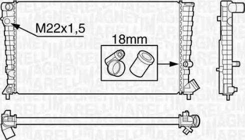 Magneti Marelli 350213118300 - Radiators, Motora dzesēšanas sistēma www.autospares.lv