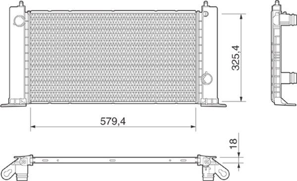 Magneti Marelli 350213189000 - Radiators, Motora dzesēšanas sistēma www.autospares.lv