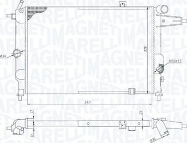 Magneti Marelli 350213189800 - Radiators, Motora dzesēšanas sistēma www.autospares.lv