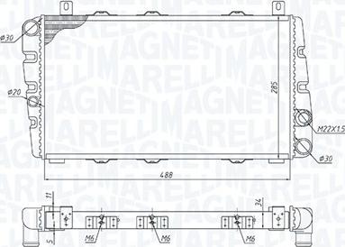 Magneti Marelli 350213189700 - Radiators, Motora dzesēšanas sistēma www.autospares.lv