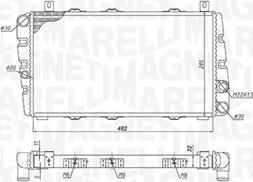 Magneti Marelli 350213189700 - Radiators, Motora dzesēšanas sistēma www.autospares.lv