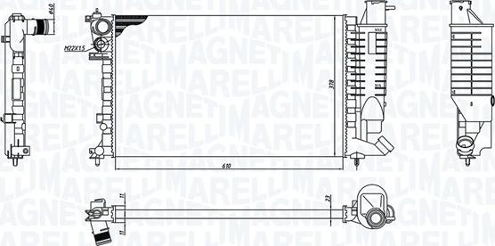 Magneti Marelli 350213188400 - Radiators, Motora dzesēšanas sistēma www.autospares.lv