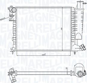 Magneti Marelli 350213183400 - Radiators, Motora dzesēšanas sistēma www.autospares.lv