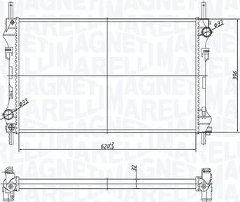 Magneti Marelli 350213183300 - Radiators, Motora dzesēšanas sistēma www.autospares.lv