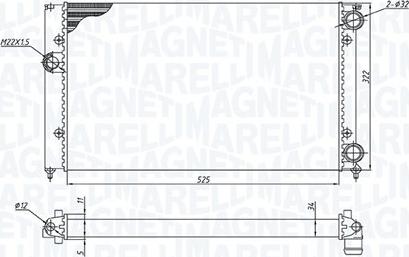 Magneti Marelli 350213187600 - Radiators, Motora dzesēšanas sistēma autospares.lv