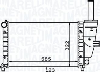 Magneti Marelli 350213187100 - Radiators, Motora dzesēšanas sistēma www.autospares.lv