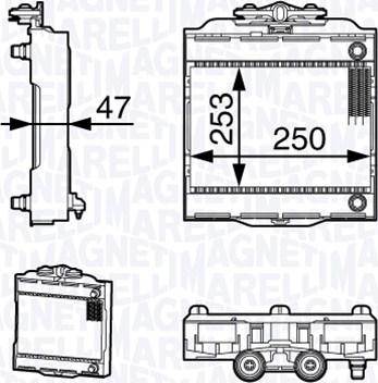 Magneti Marelli 350213139300 - Radiators, Motora dzesēšanas sistēma www.autospares.lv