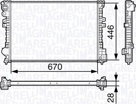 Magneti Marelli 350213131400 - Radiators, Motora dzesēšanas sistēma www.autospares.lv