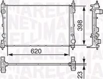 Magneti Marelli 350213131600 - Radiators, Motora dzesēšanas sistēma autospares.lv