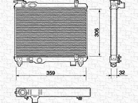 Magneti Marelli 350213137000 - Radiators, Motora dzesēšanas sistēma www.autospares.lv