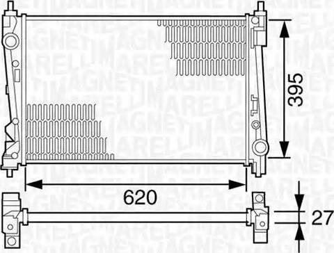 Magneti Marelli 350213125100 - Radiators, Motora dzesēšanas sistēma www.autospares.lv