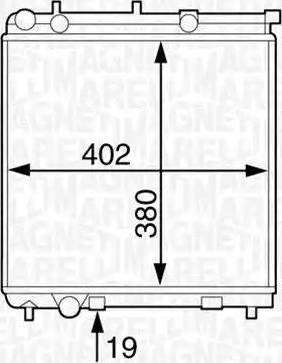 Magneti Marelli 350213125800 - Radiators, Motora dzesēšanas sistēma www.autospares.lv