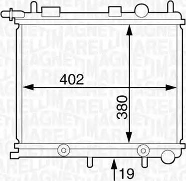 Magneti Marelli 350213125700 - Radiators, Motora dzesēšanas sistēma www.autospares.lv