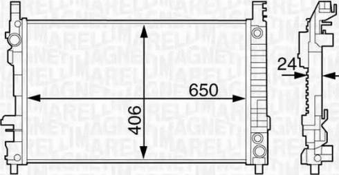 Magneti Marelli 350213126300 - Radiators, Motora dzesēšanas sistēma www.autospares.lv