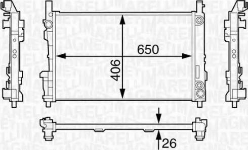 Magneti Marelli 350213126700 - Radiators, Motora dzesēšanas sistēma www.autospares.lv