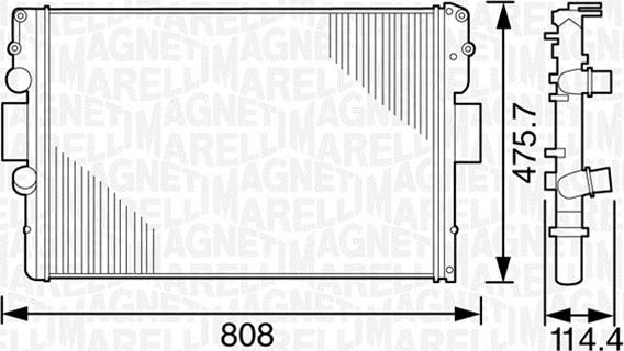 Magneti Marelli 350213120900 - Radiators, Motora dzesēšanas sistēma www.autospares.lv