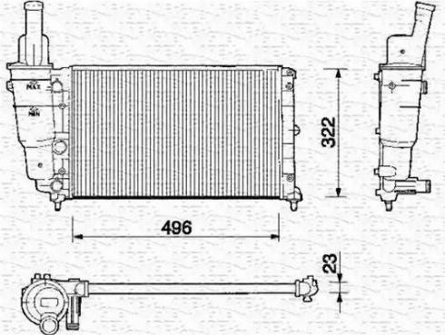 Magneti Marelli 350213120000 - Radiators, Motora dzesēšanas sistēma www.autospares.lv