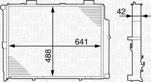 Magneti Marelli 350213122600 - Radiator, engine cooling www.autospares.lv