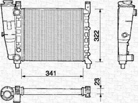 Magneti Marelli 350213127000 - Radiators, Motora dzesēšanas sistēma www.autospares.lv