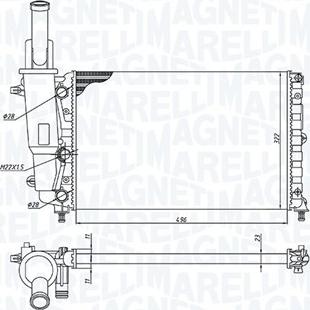 Magneti Marelli 350213171200 - Radiators, Motora dzesēšanas sistēma www.autospares.lv