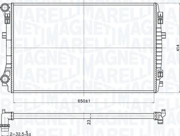 Magneti Marelli 350213173400 - Radiators, Motora dzesēšanas sistēma www.autospares.lv