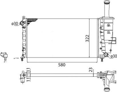 Magneti Marelli 350213173003 - Radiators, Motora dzesēšanas sistēma www.autospares.lv