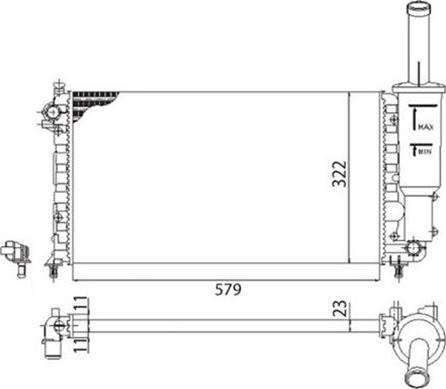 Magneti Marelli 350213892003 - Radiators, Motora dzesēšanas sistēma www.autospares.lv