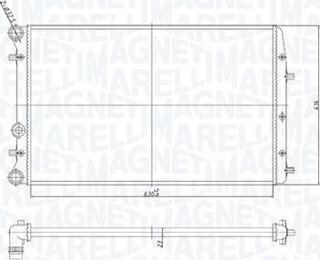 Magneti Marelli 350213841000 - Radiators, Motora dzesēšanas sistēma www.autospares.lv