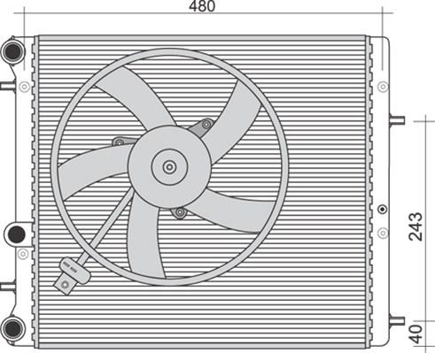 Magneti Marelli 350213851000 - Radiators, Motora dzesēšanas sistēma www.autospares.lv