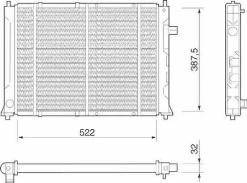 Magneti Marelli 350213802000 - Radiators, Motora dzesēšanas sistēma www.autospares.lv