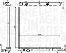 Magneti Marelli 350213819000 - Radiators, Motora dzesēšanas sistēma www.autospares.lv