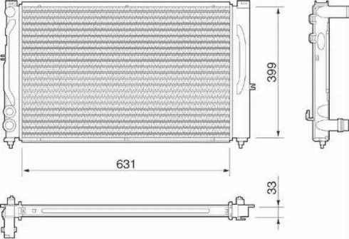 Magneti Marelli 350213811000 - Radiators, Motora dzesēšanas sistēma www.autospares.lv