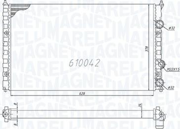 Magneti Marelli 350213838000 - Radiators, Motora dzesēšanas sistēma autospares.lv