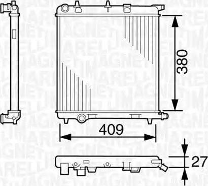 Magneti Marelli 350213389000 - Radiators, Motora dzesēšanas sistēma www.autospares.lv