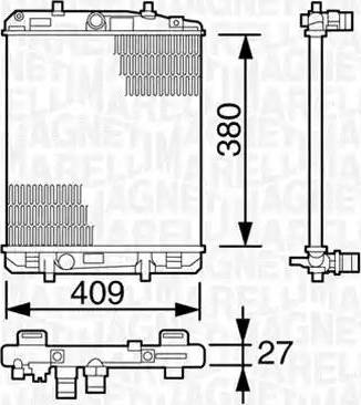 Magneti Marelli 350213387000 - Radiators, Motora dzesēšanas sistēma www.autospares.lv