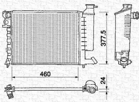 Magneti Marelli 350213373000 - Radiators, Motora dzesēšanas sistēma www.autospares.lv