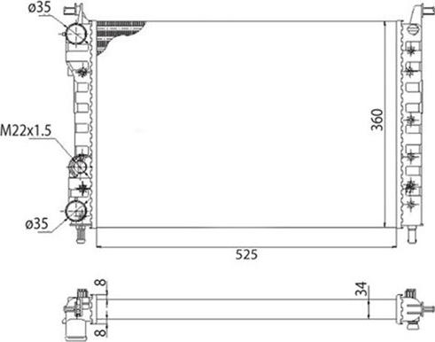 Magneti Marelli 350213259003 - Radiators, Motora dzesēšanas sistēma www.autospares.lv