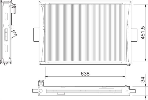 Magneti Marelli 350213266000 - Radiators, Motora dzesēšanas sistēma www.autospares.lv