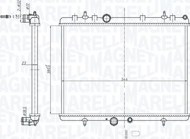 Magneti Marelli 350213209600 - Radiators, Motora dzesēšanas sistēma www.autospares.lv