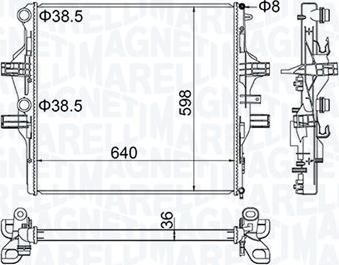 Magneti Marelli 350213204700 - Radiators, Motora dzesēšanas sistēma www.autospares.lv