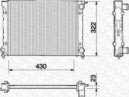 Magneti Marelli 350213202000 - Radiators, Motora dzesēšanas sistēma www.autospares.lv