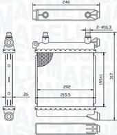 Magneti Marelli 350213214500 - Radiators, Motora dzesēšanas sistēma www.autospares.lv