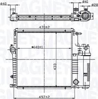 Magneti Marelli 350213211600 - Radiators, Motora dzesēšanas sistēma www.autospares.lv