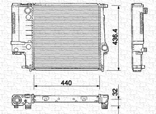 Magneti Marelli 350213218000 - Radiators, Motora dzesēšanas sistēma www.autospares.lv