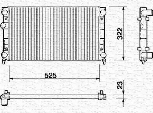 Magneti Marelli 350213212000 - Radiators, Motora dzesēšanas sistēma www.autospares.lv