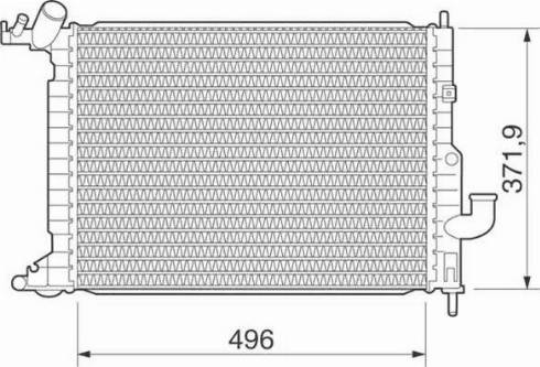 Magneti Marelli 350213278000 - Radiators, Motora dzesēšanas sistēma www.autospares.lv