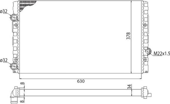 Magneti Marelli 350213793003 - Radiators, Motora dzesēšanas sistēma autospares.lv