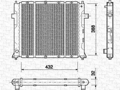 Magneti Marelli 350213762000 - Radiators, Motora dzesēšanas sistēma www.autospares.lv