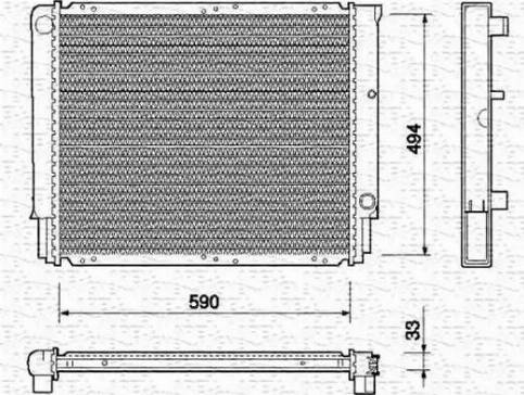 Magneti Marelli 350213733000 - Radiators, Motora dzesēšanas sistēma www.autospares.lv